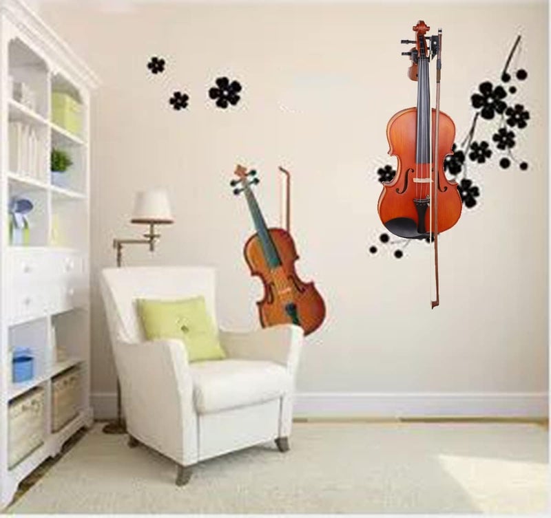 KingPoint Wall Mount Violin Hanger Hook, Rose Wood Holder Stand for Home Studio Violin String Instrument Accessories - Image 5